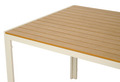 Trädgårdsbord Vermont Sandgrå/Teak 205 x 90 cm Sunlife